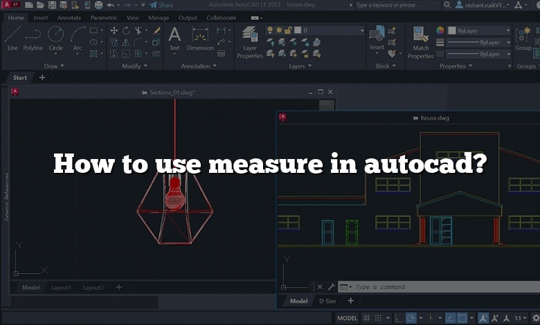 How to use measure in autocad?