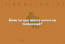 How to use micro servo in tinkercad?