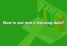 How to use mtn e learning data?