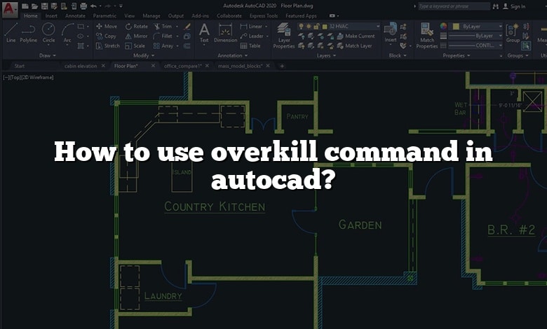How to use overkill command in autocad?