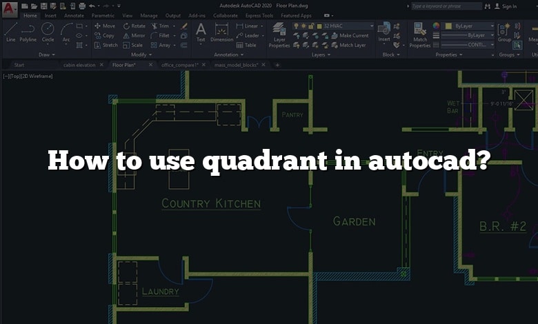 How to use quadrant in autocad?