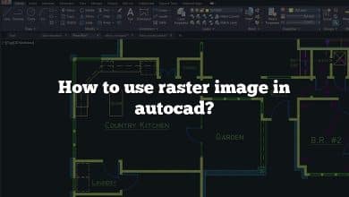 How to use raster image in autocad?