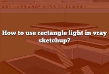 How to use rectangle light in vray sketchup?