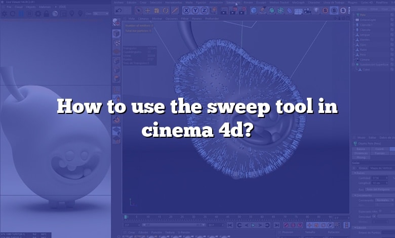 How to use the sweep tool in cinema 4d?