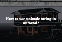 How to use unicode string in autocad?
