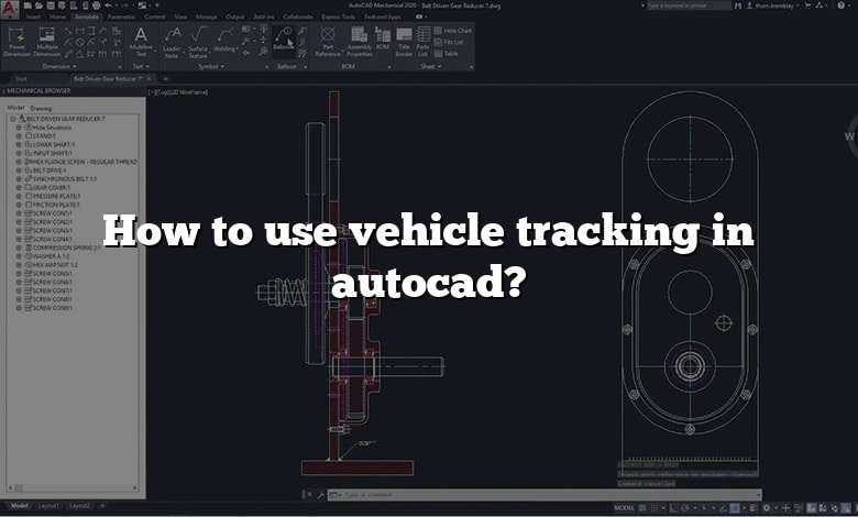 How to use vehicle tracking in autocad?