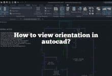 How to view orientation in autocad?