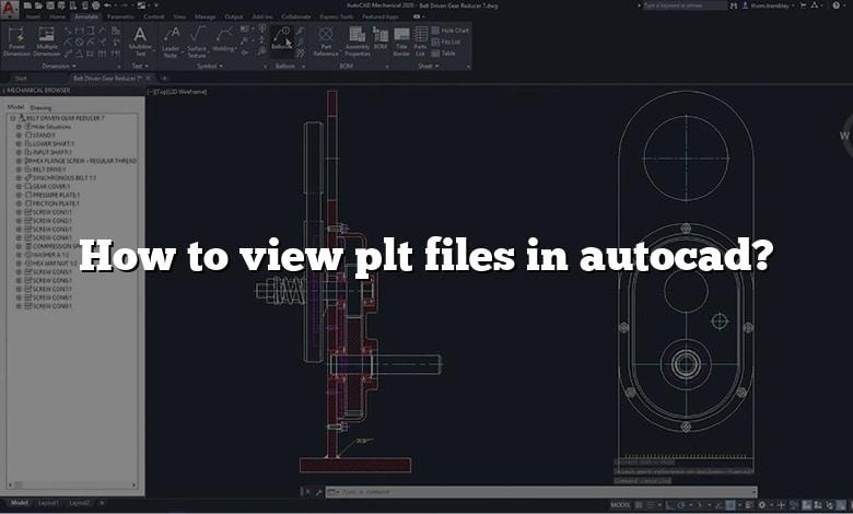 How to view plt files in autocad?