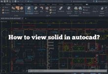 How to view solid in autocad?