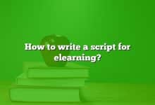 How to write a script for elearning?