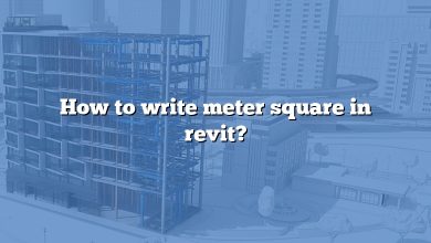 How to write meter square in revit?