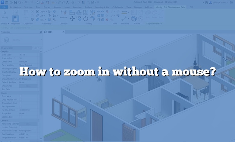 How to zoom in without a mouse?