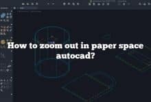 How to zoom out in paper space autocad?