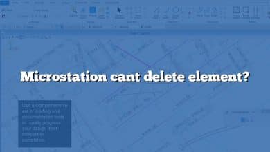 Microstation cant delete element?