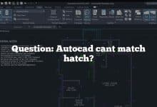 Question: Autocad cant match hatch?