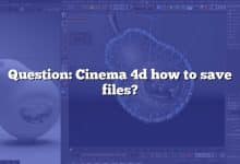 Question: Cinema 4d how to save files?