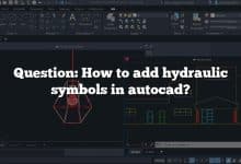 Question: How to add hydraulic symbols in autocad?