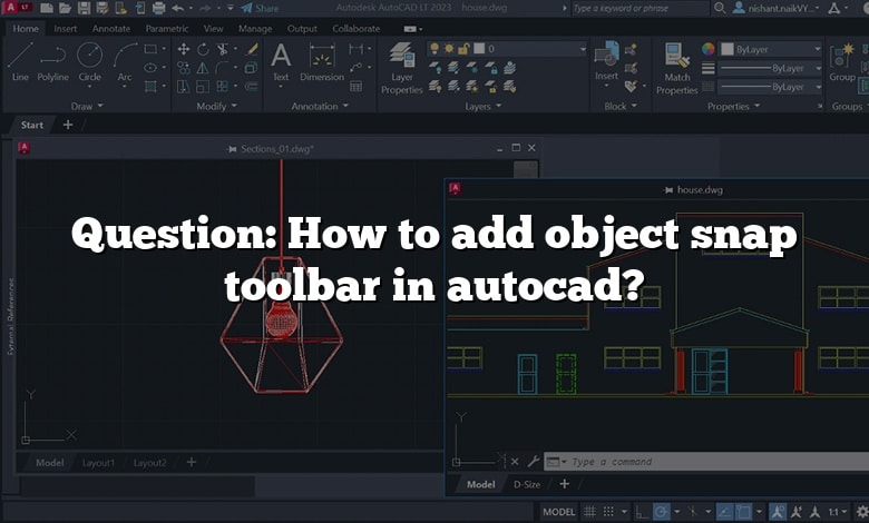 Question: How to add object snap toolbar in autocad?