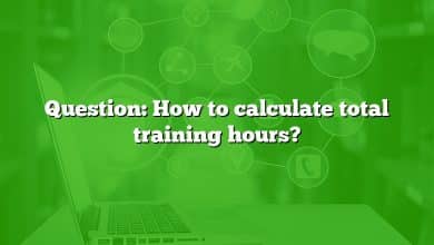 Question: How to calculate total training hours?