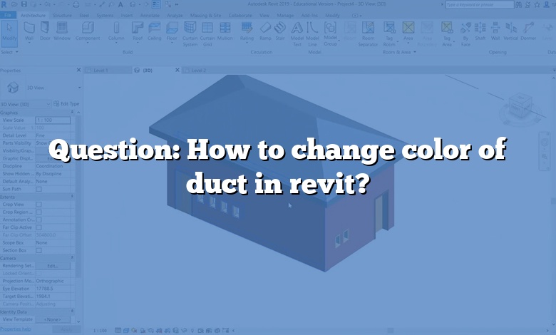 Question: How to change color of duct in revit?
