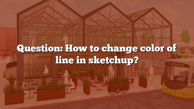 Question: How to change color of line in sketchup?