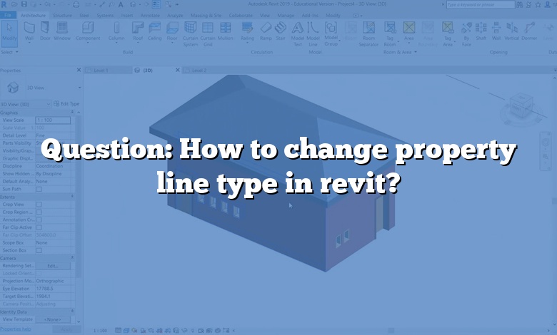 Question: How to change property line type in revit?