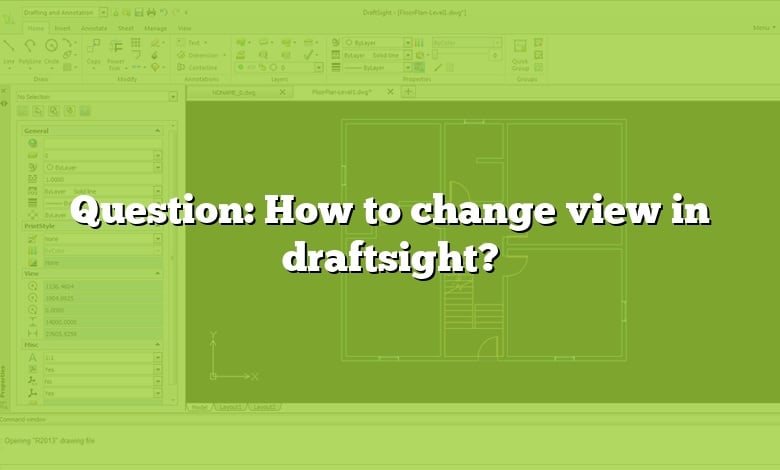 Question: How to change view in draftsight?