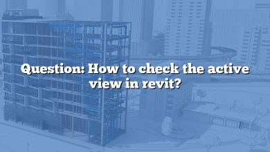Question: How to check the active view in revit?