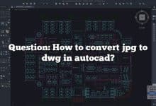 Question: How to convert jpg to dwg in autocad?