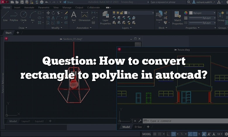 Question: How to convert rectangle to polyline in autocad?
