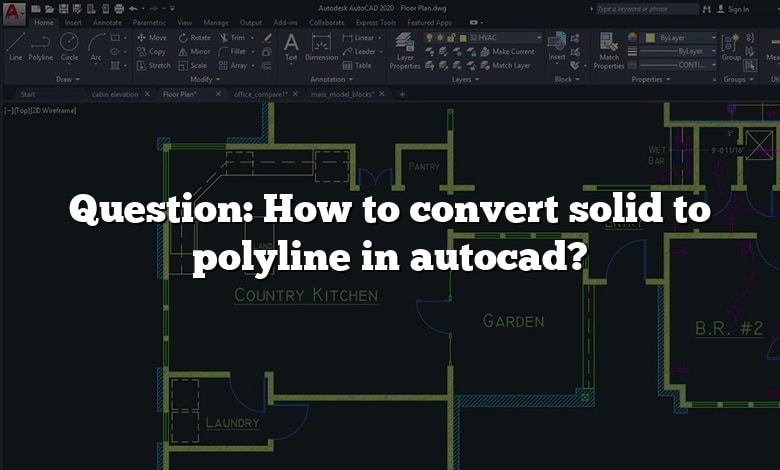 Question: How to convert solid to polyline in autocad?
