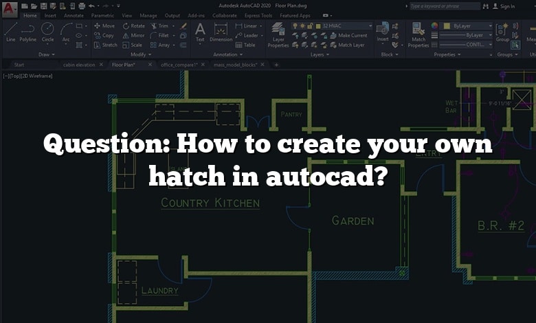 Question: How to create your own hatch in autocad?
