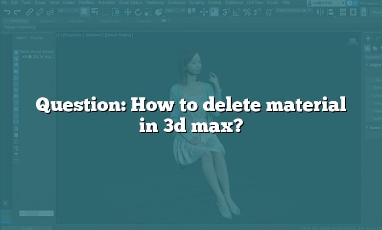 Question: How to delete material in 3d max?