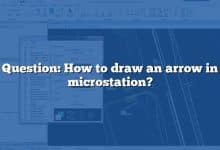 Question: How to draw an arrow in microstation?