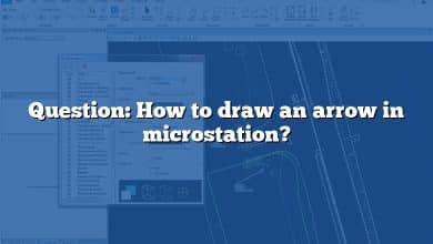 Question: How to draw an arrow in microstation?