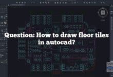 Question: How to draw floor tiles in autocad?