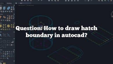 Question: How to draw hatch boundary in autocad?