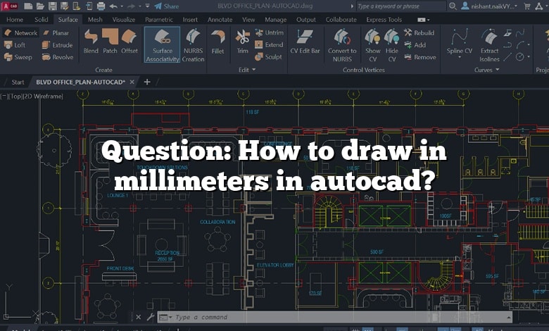 Question: How to draw in millimeters in autocad?
