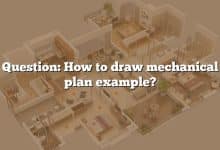 Question: How to draw mechanical plan example?