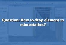 Question: How to drop element in microstation?