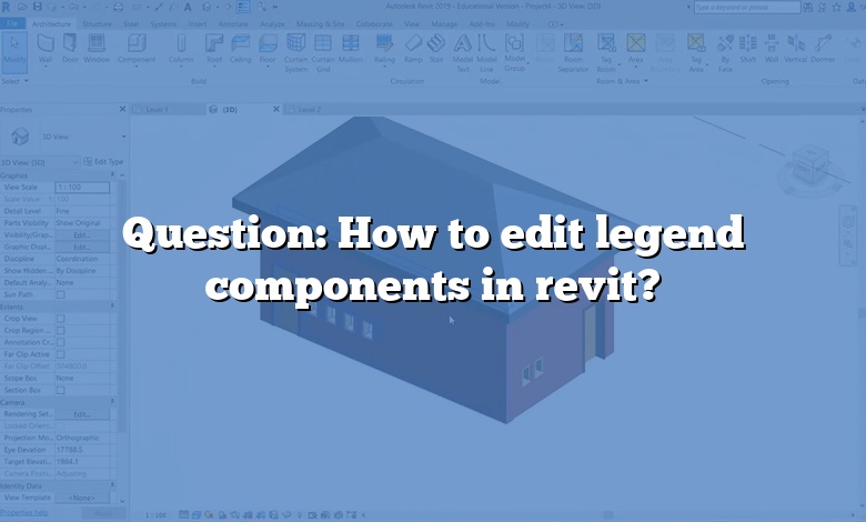 Question: How to edit legend components in revit?