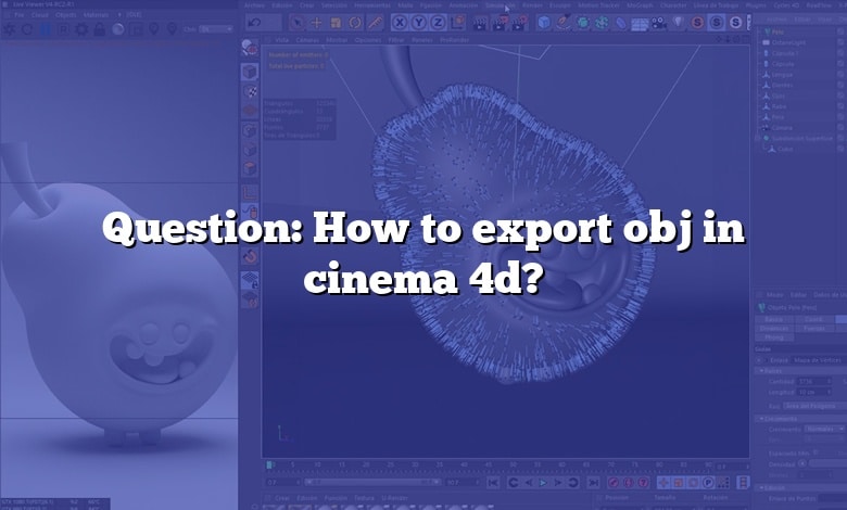 Question: How to export obj in cinema 4d?
