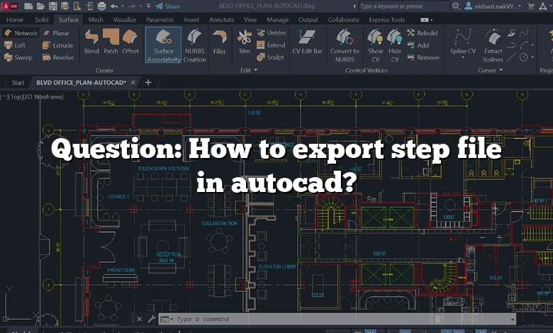 Question: How to export step file in autocad?