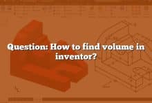 Question: How to find volume in inventor?