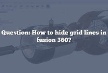 Question: How to hide grid lines in fusion 360?
