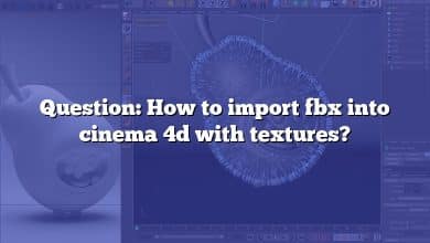 Question: How to import fbx into cinema 4d with textures?