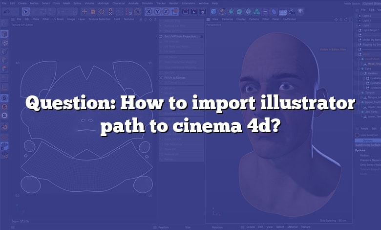Question: How to import illustrator path to cinema 4d?