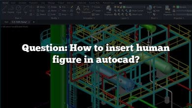 Question: How to insert human figure in autocad?
