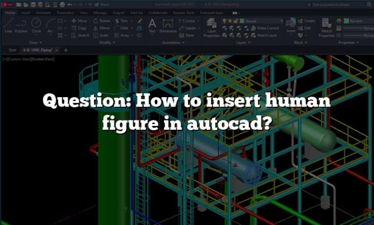 Question: How to insert human figure in autocad?