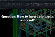 Question: How to insert picture in autocad?